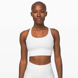 Lululemon 4 Energy Bra *Long Line Texture in White